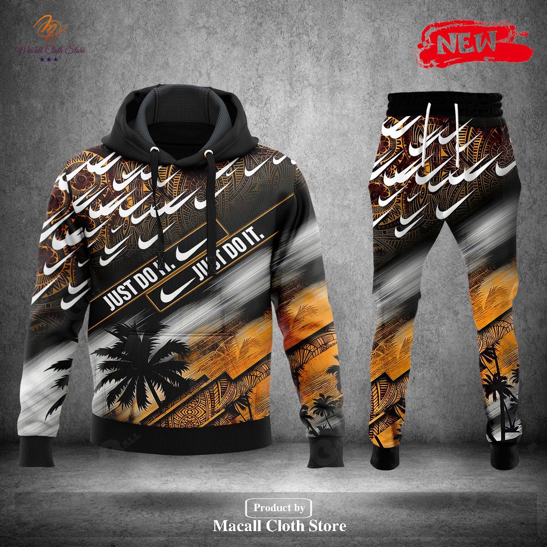 Nike Coconut Tree Fashion Just Do It Hot Summer Collections Hoodie Sweatshirt 3D And Pants