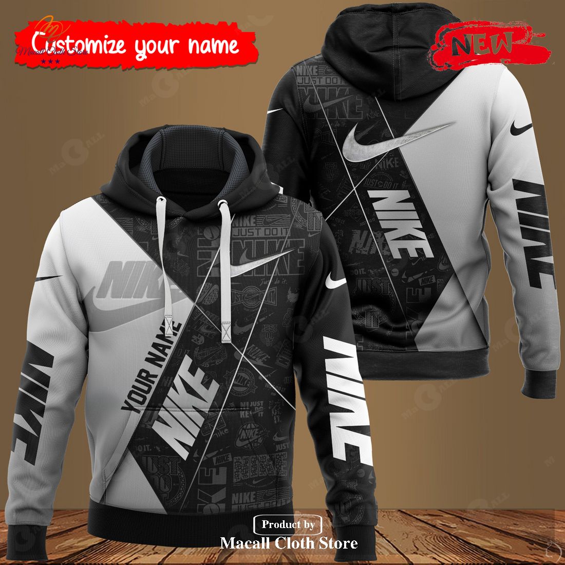 Nike Custom Premium Full Option Style US Nike Hoodie Sweatshirt 3D And Pants