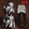 Nike Fashion Classic Black White Mix Luxury Design Hoodie Sweatshirt 3D And Pants
