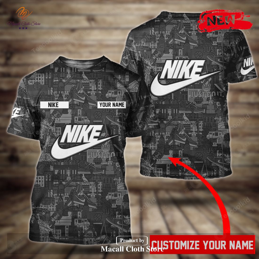 Nike Fashion Custom Pattern Full Luxury Design Hoodie Sweatshirt 3D And Pants