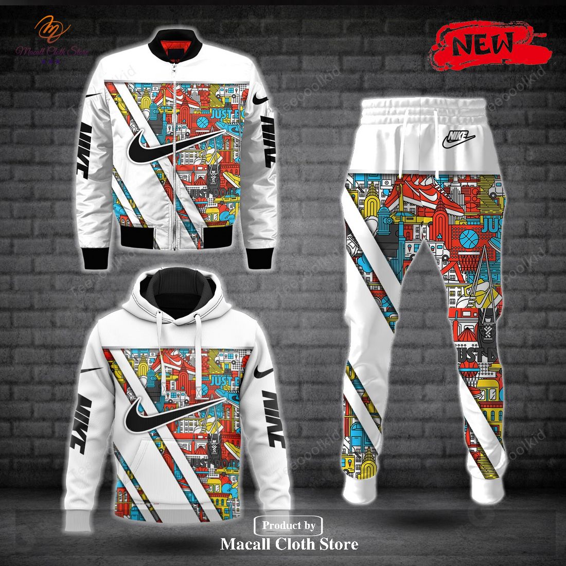 Nike Fashion Full Color Options Hot Luxury Design Hoodie Sweatshirt 3D And Pants