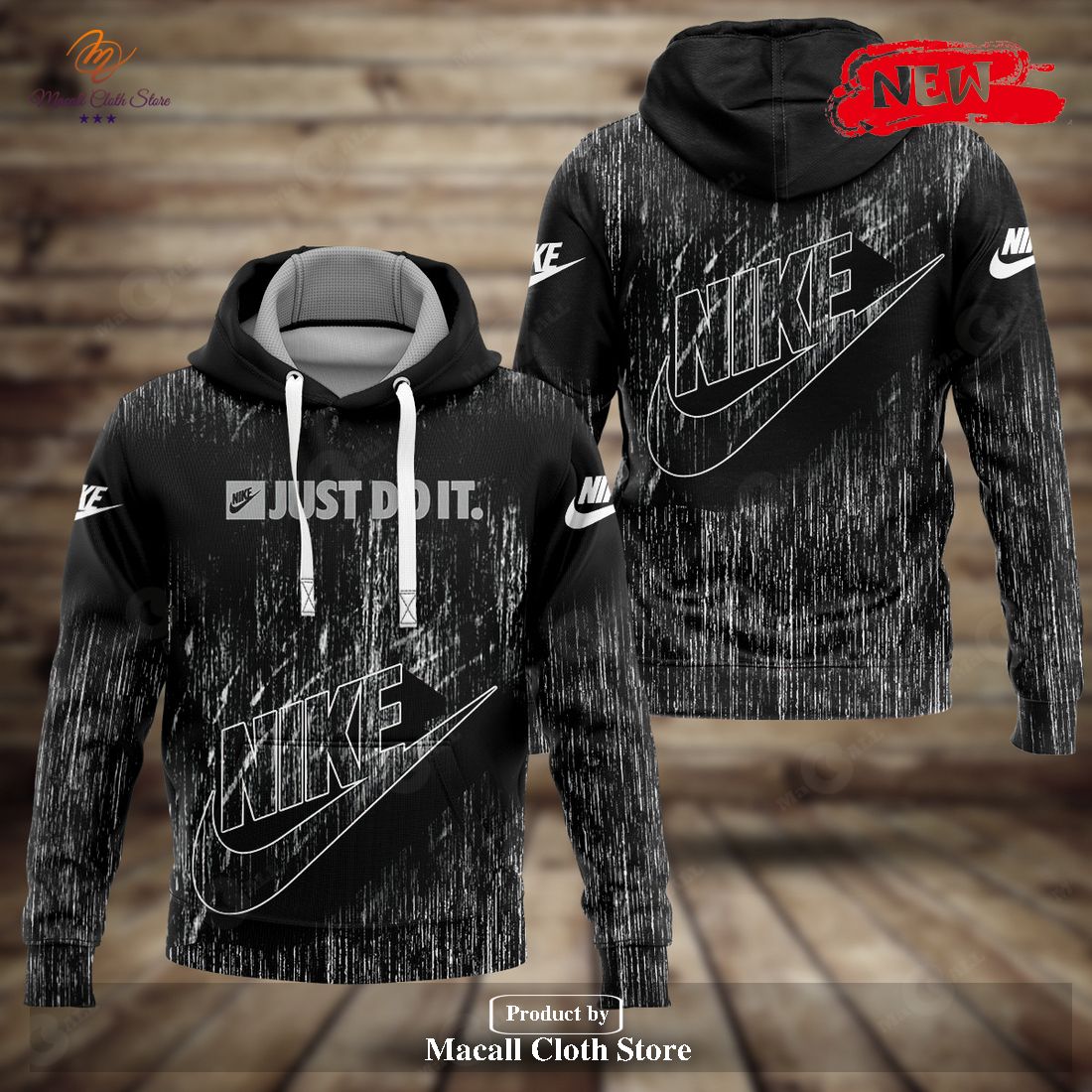 Nike Gray Fashion Just Do It Hot Luxury Design Hoodie Sweatshirt 3D And Pants