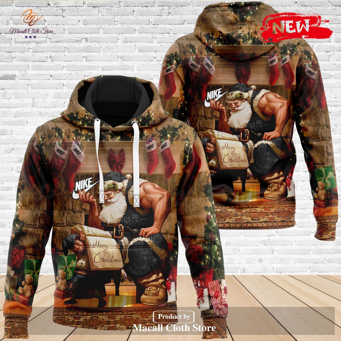 Nike Happy Christmas Luxury US Hoodie Sweatshirt 3D And Pants