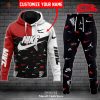 Personalized Nike Black Red White Mixing Color Premium Design Hoodie Sweatshirt 3D And Pants
