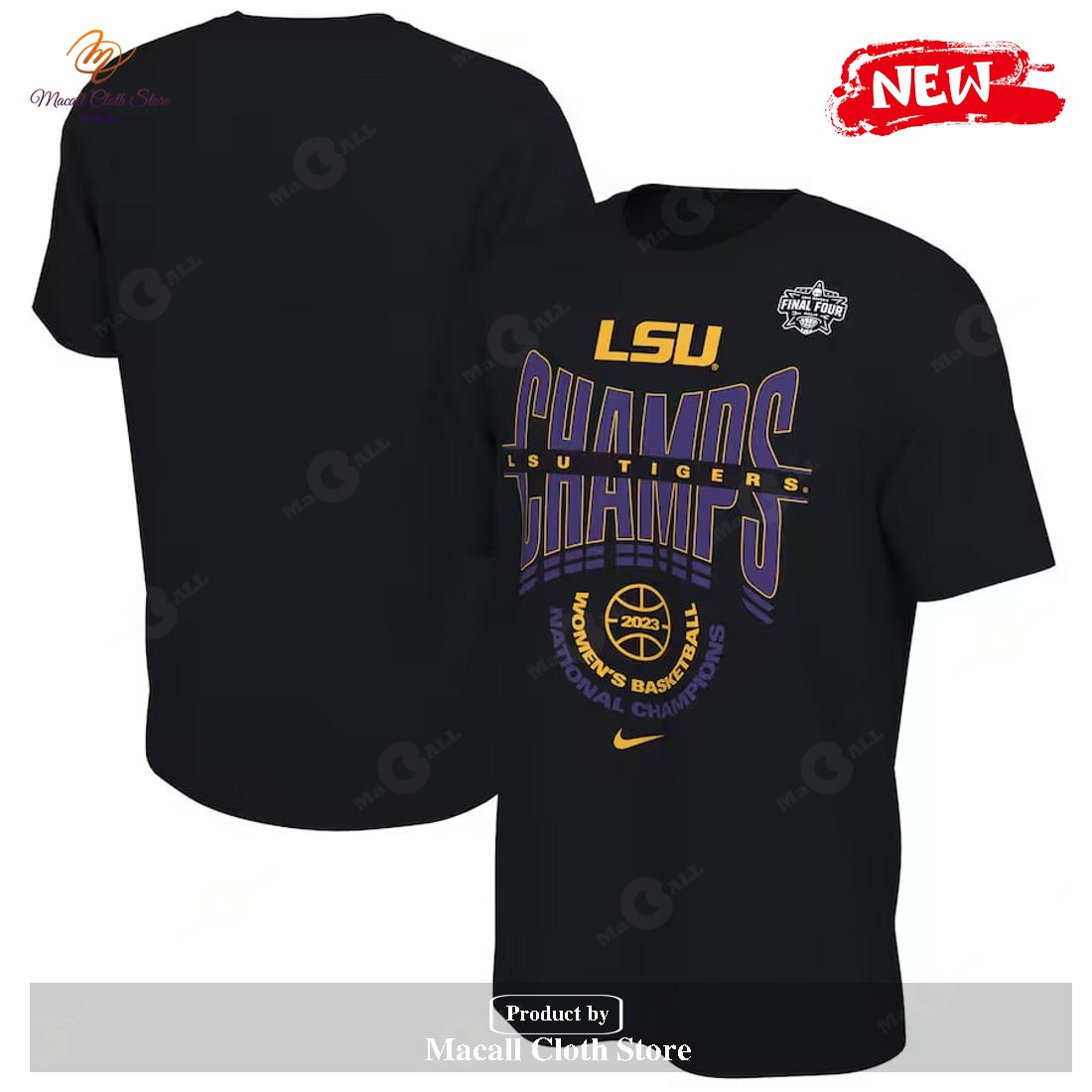 LSU Tigers 2023 NCAA Women?s Basketball National Champions Black Locker Room T-Shirt 3D LSU Tigers 2023 NCAA Women?s Basketball National Champions Black Locker Room T-Shirt 3D