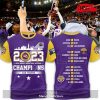 LSU Tigers 2023 NCAA Women’s Basketball National Champions Purple T-Shirt 3D