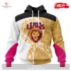 [NEW] Personalized AFL Brisbane Lions Away Kits 2023 Hoodie Sweatshirt 3D