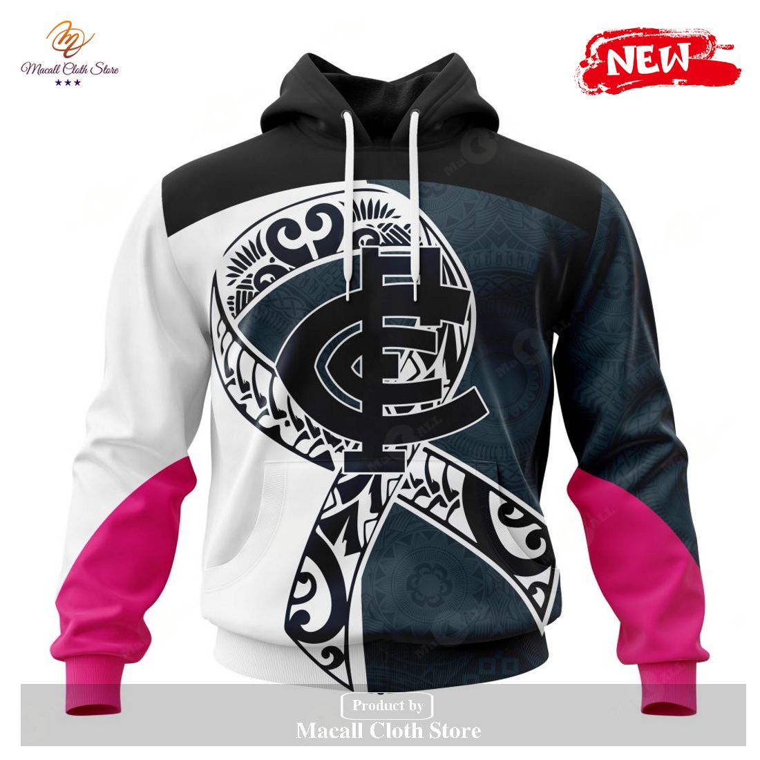 [NEW] Personalized AFL Carlton Football Club – Specialized Kits Samoa Fight Cancer Hoodie Sweatshirt 3D