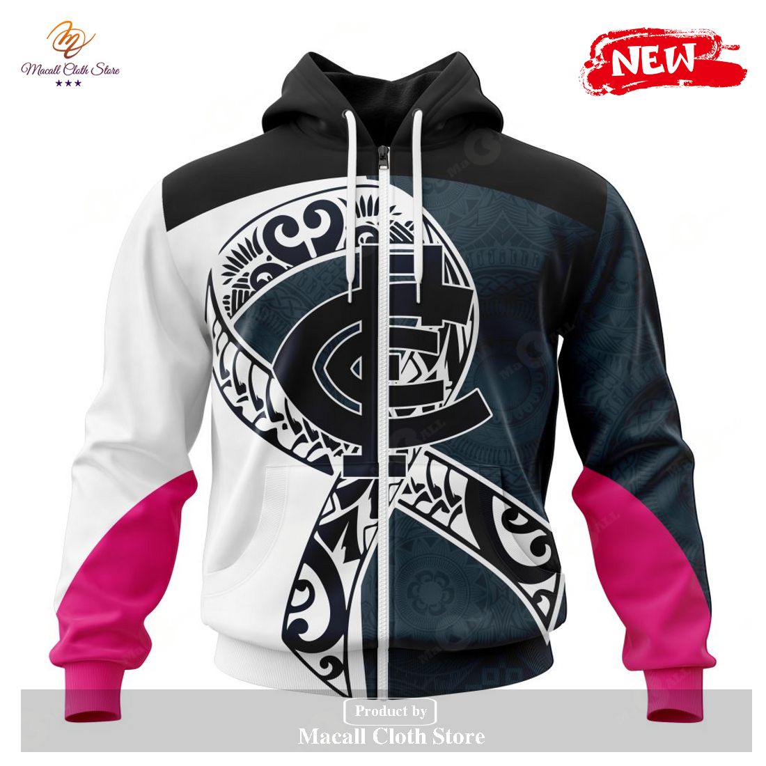 [NEW] Personalized AFL Carlton Football Club – Specialized Kits Samoa Fight Cancer Hoodie Sweatshirt 3D