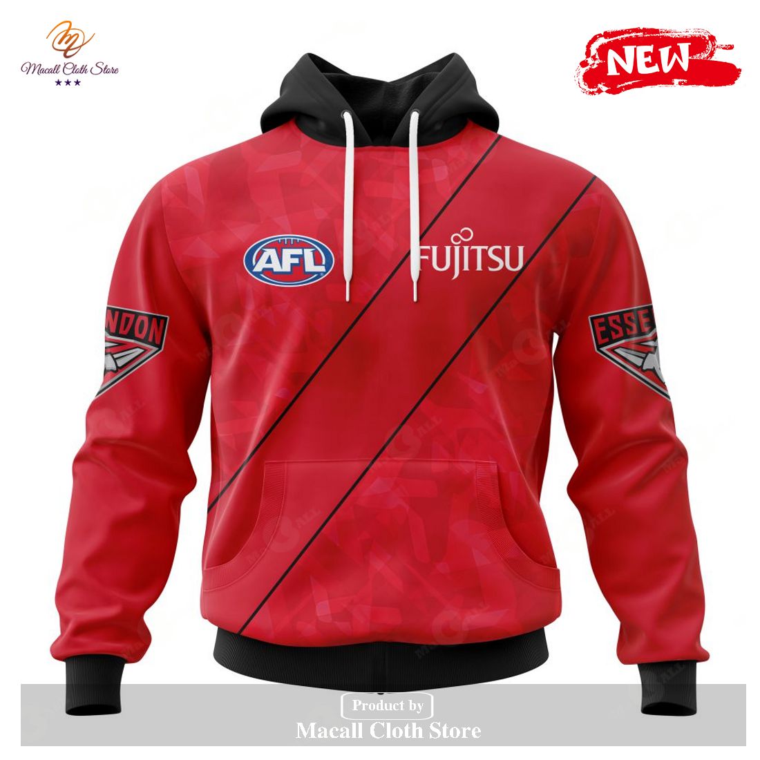 [NEW] Personalized AFL Essendon Football Club Clash Kits 2023 Hoodie Sweatshirt 3D