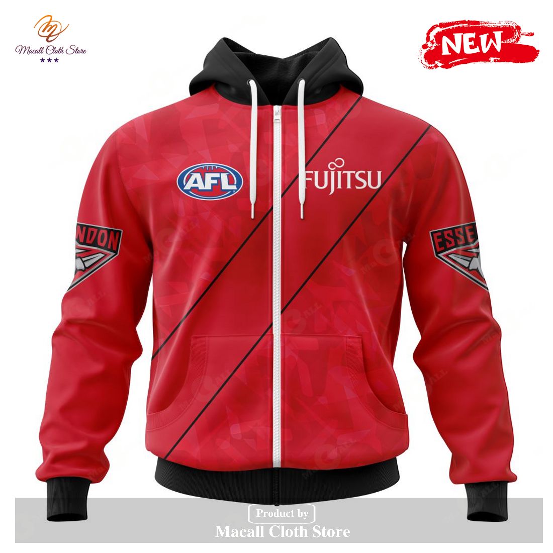 [NEW] Personalized AFL Essendon Football Club Clash Kits 2023 Hoodie Sweatshirt 3D