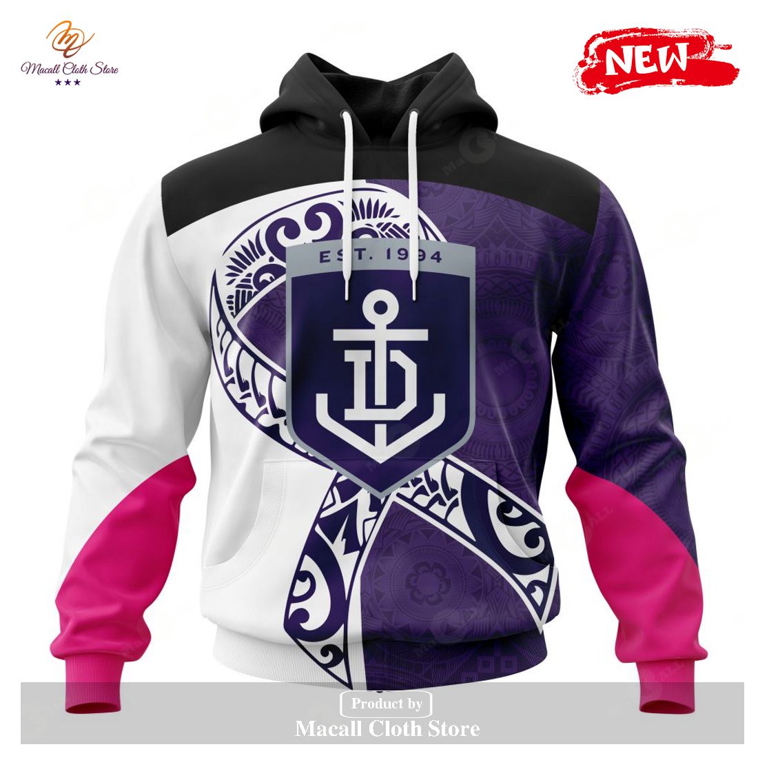 [NEW] Personalized AFL Fremantle Dockers – Specialized Kits Samoa Fight Cancer Hoodie Sweatshirt 3D