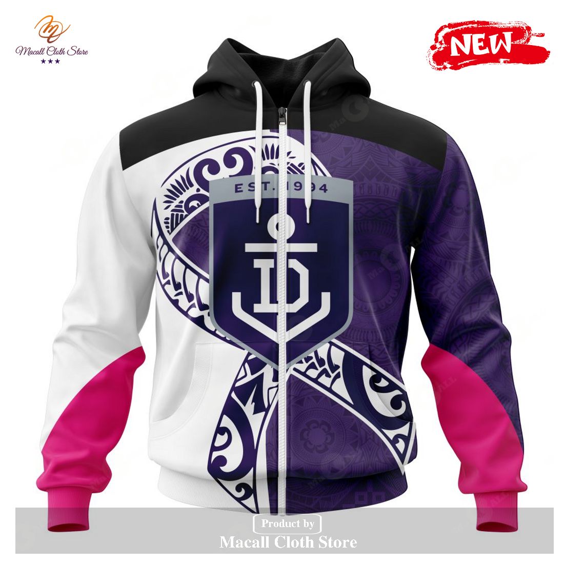 [NEW] Personalized AFL Fremantle Dockers – Specialized Kits Samoa Fight Cancer Hoodie Sweatshirt 3D