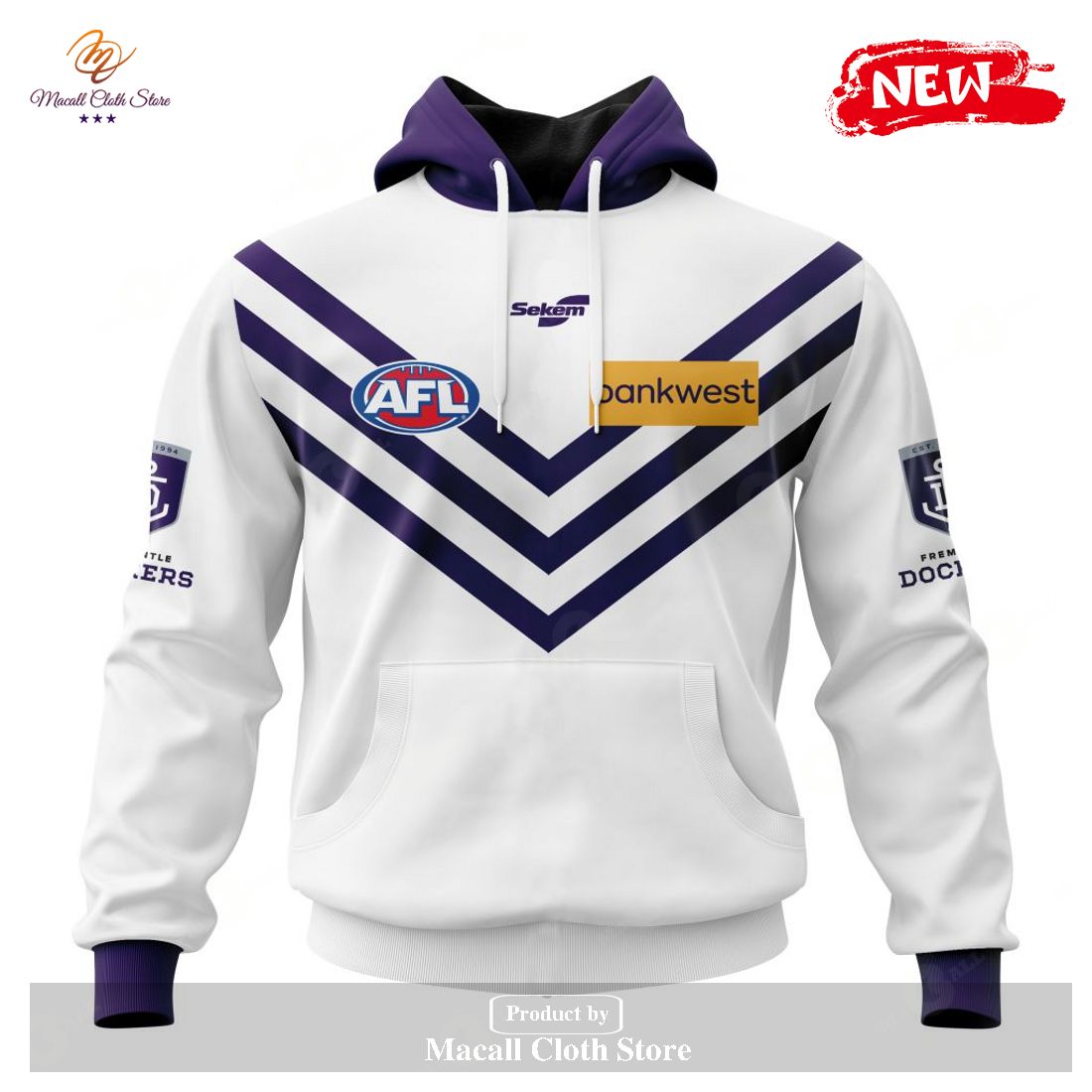 [NEW] Personalized AFL Fremantle Dockers Clash Kits 2023 Hoodie Sweatshirt 3D