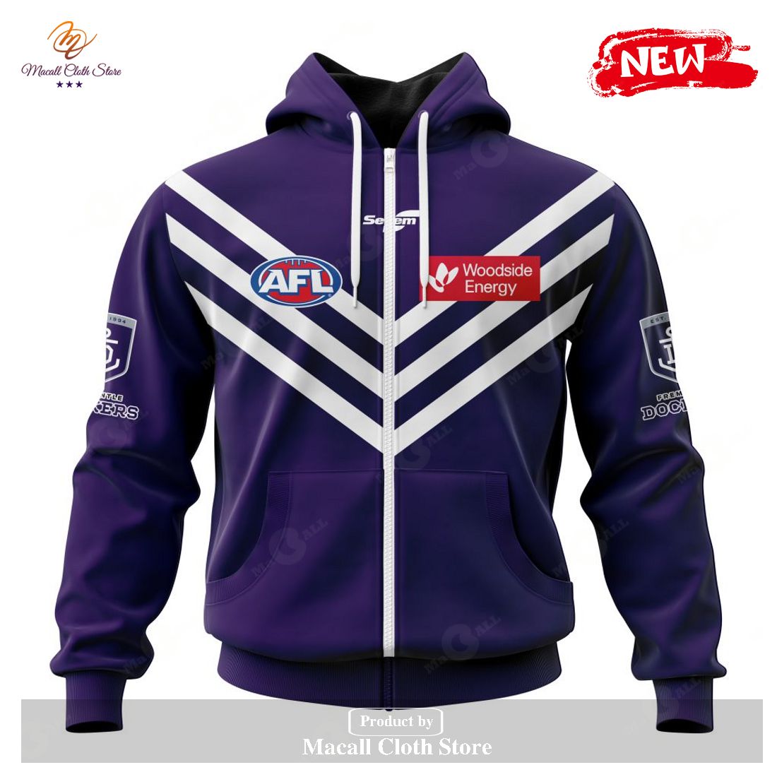 [NEW] Personalized AFL Fremantle Dockers Home Kits 2023 Hoodie Sweatshirt 3D