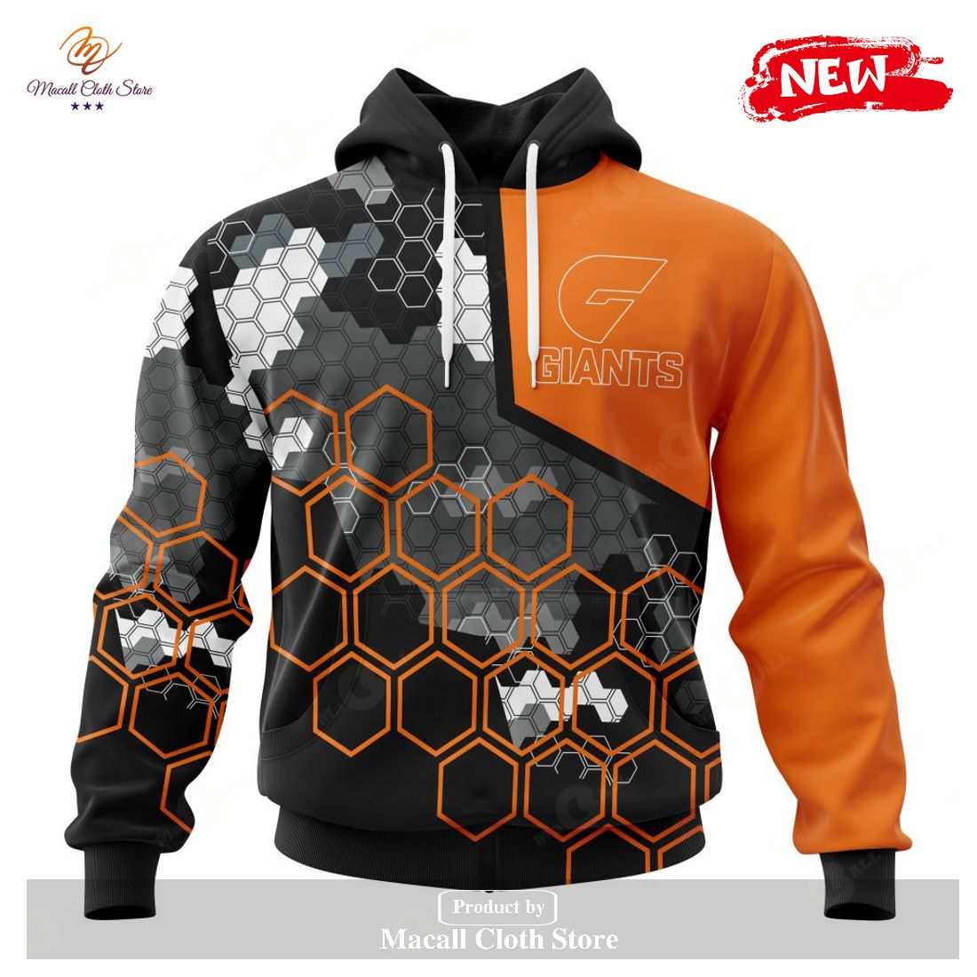 [NEW] Personalized AFL Greater Western Sydney Giants Special Motocross Concept Hoodie Sweatshirt 3D