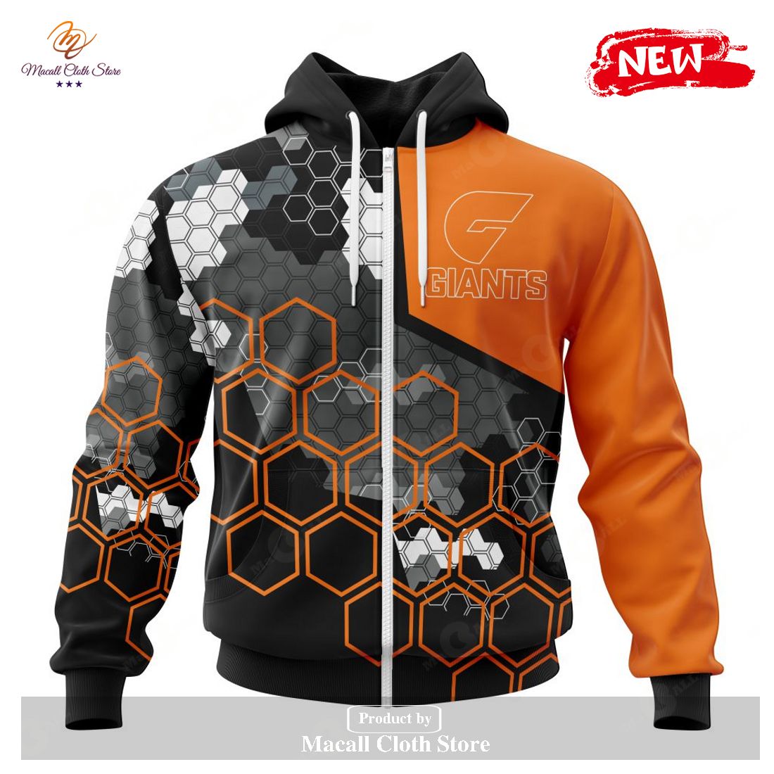[NEW] Personalized AFL Greater Western Sydney Giants Special Motocross Concept Hoodie Sweatshirt 3D