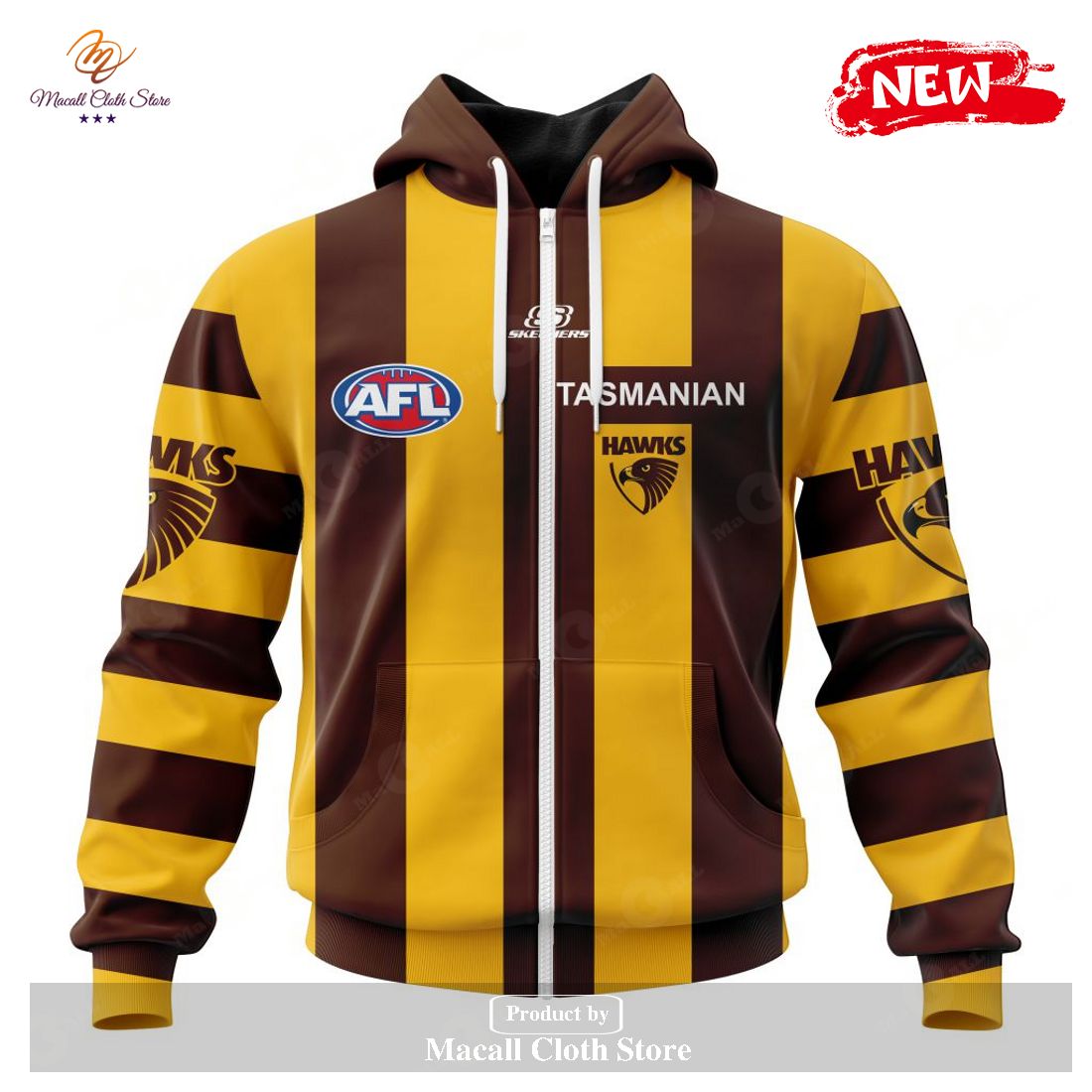[NEW] Personalized AFL Hawthorn Football Club Home Kits 2023 Hoodie Sweatshirt 3D