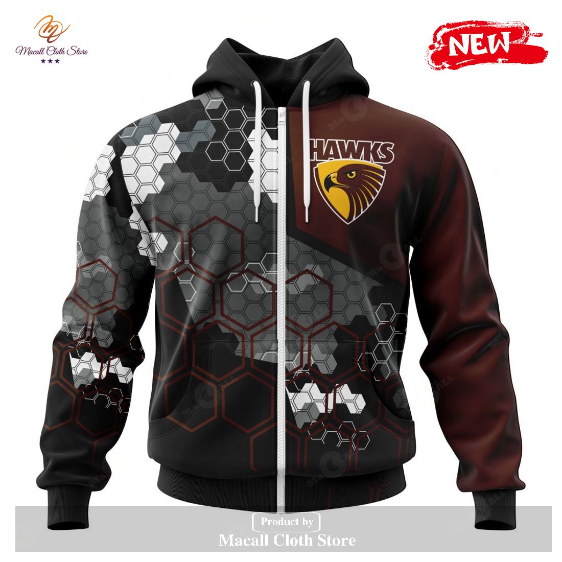 [NEW] Personalized AFL Hawthorn Football Club Special Motocross Concept Hoodie Sweatshirt 3D