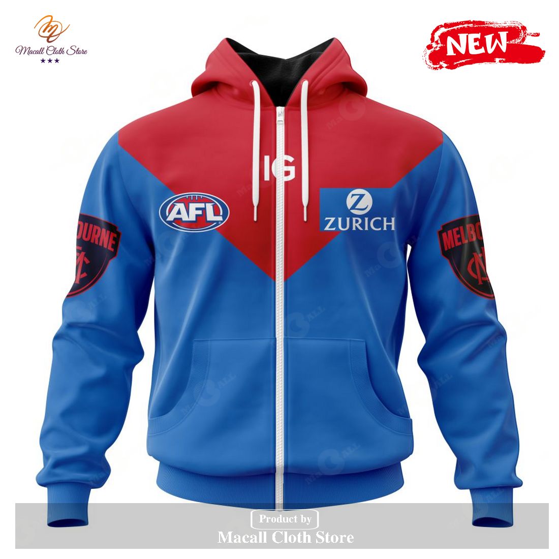 [NEW] Personalized AFL Melbourne Football Club Clash Kits 2023 Hoodie Sweatshirt 3D