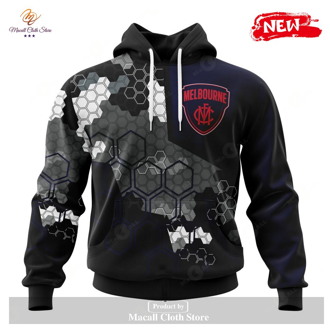 [NEW] Personalized AFL Melbourne Football Club Special Motocross Concept Hoodie Sweatshirt 3D