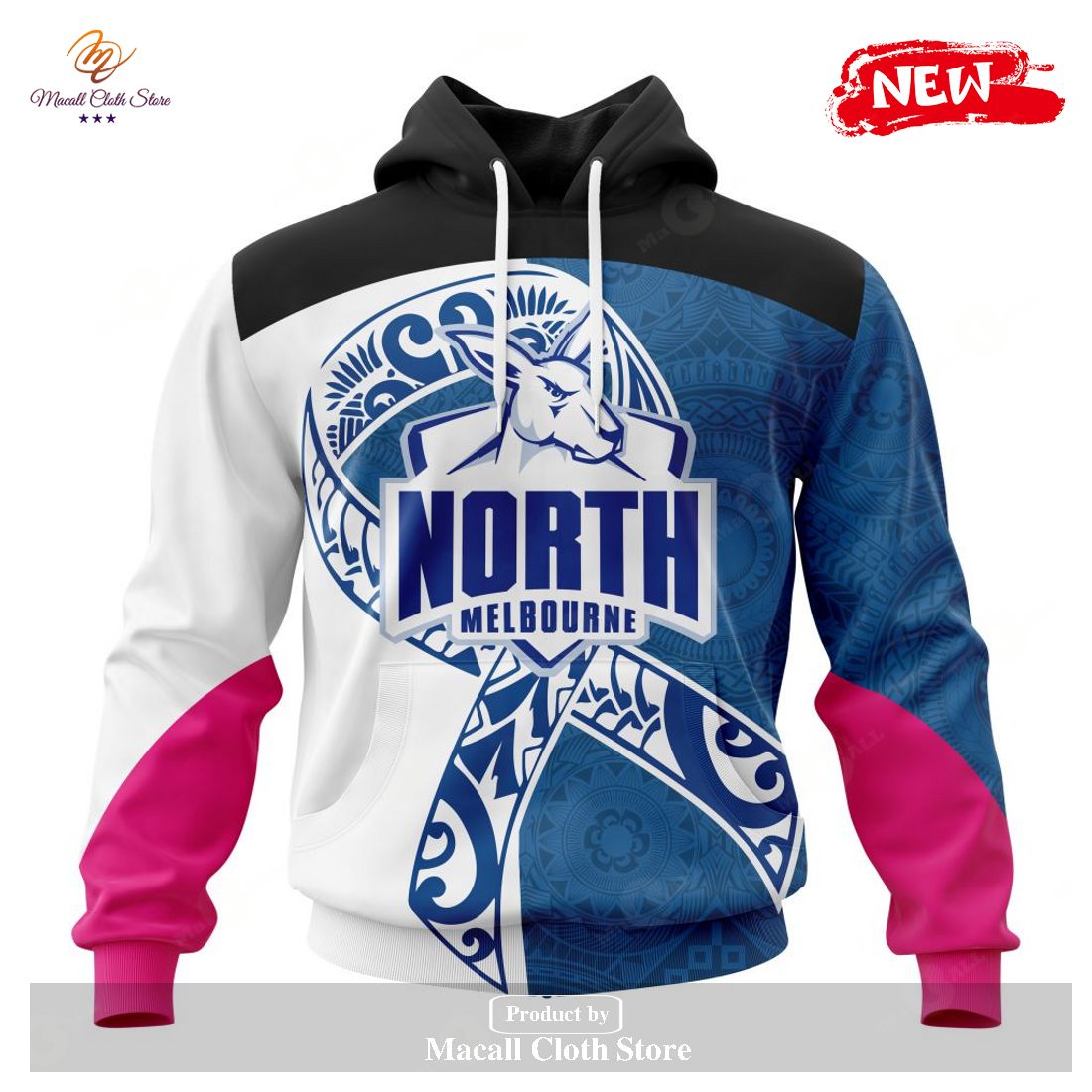 [NEW] Personalized AFL North Melbourne Football Club – Specialized Kits Samoa Fight Cancer Hoodie Sweatshirt 3D