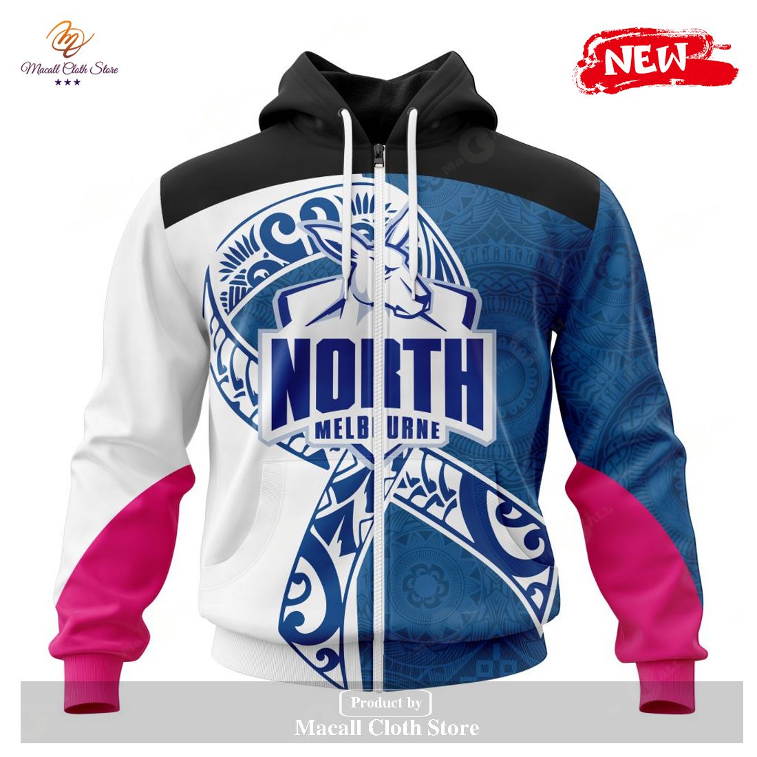 [NEW] Personalized AFL North Melbourne Football Club – Specialized Kits Samoa Fight Cancer Hoodie Sweatshirt 3D