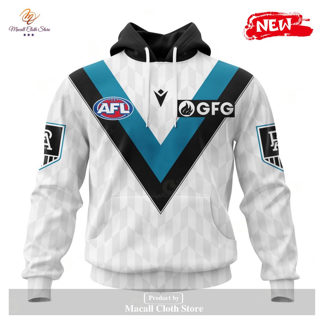 [NEW] Personalized AFL Port Adelaide Football Club Clash Kits 2023 Hoodie Sweatshirt 3D