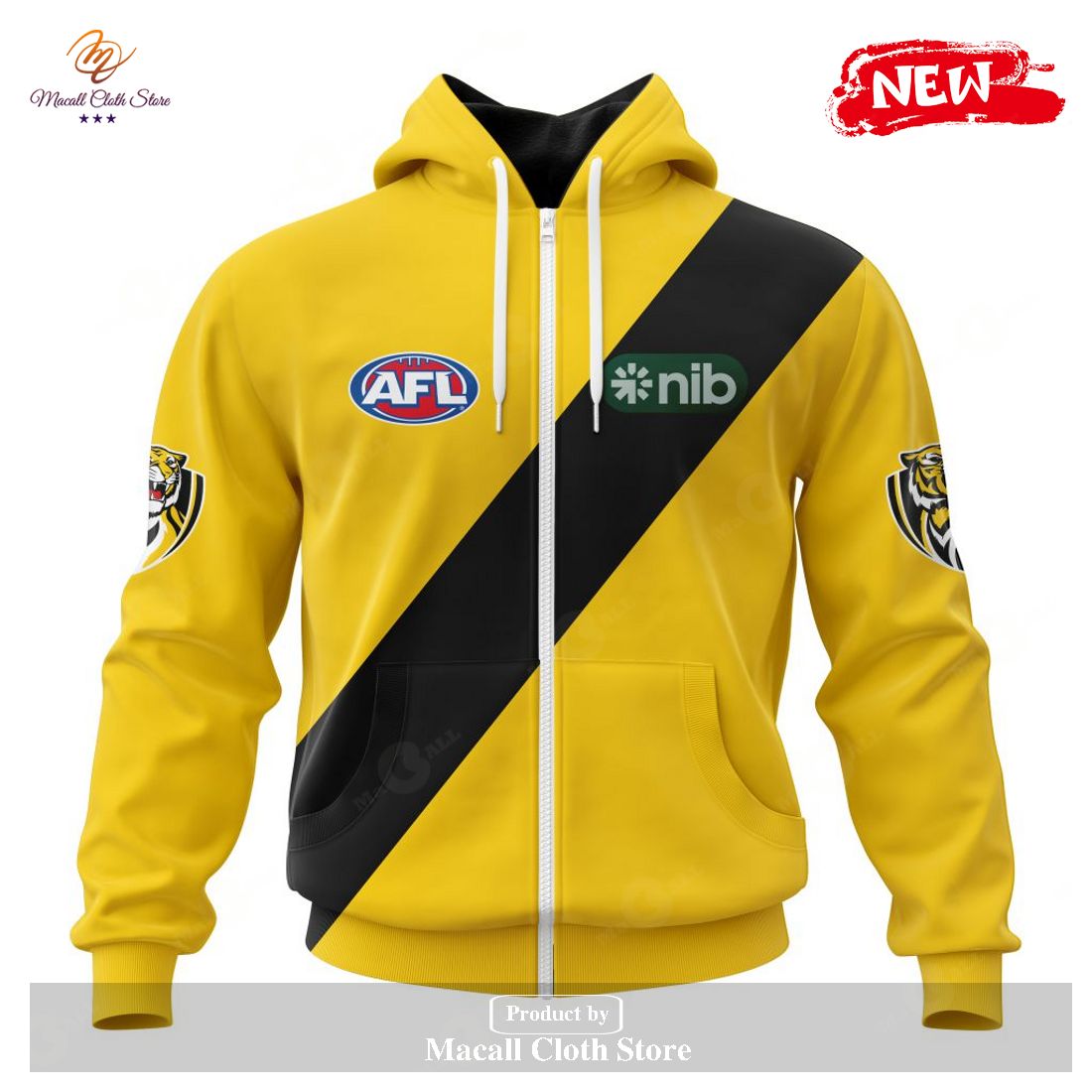 [NEW] Personalized AFL Richmond Tigers Clash Kits 2023 Hoodie Sweatshirt 3D
