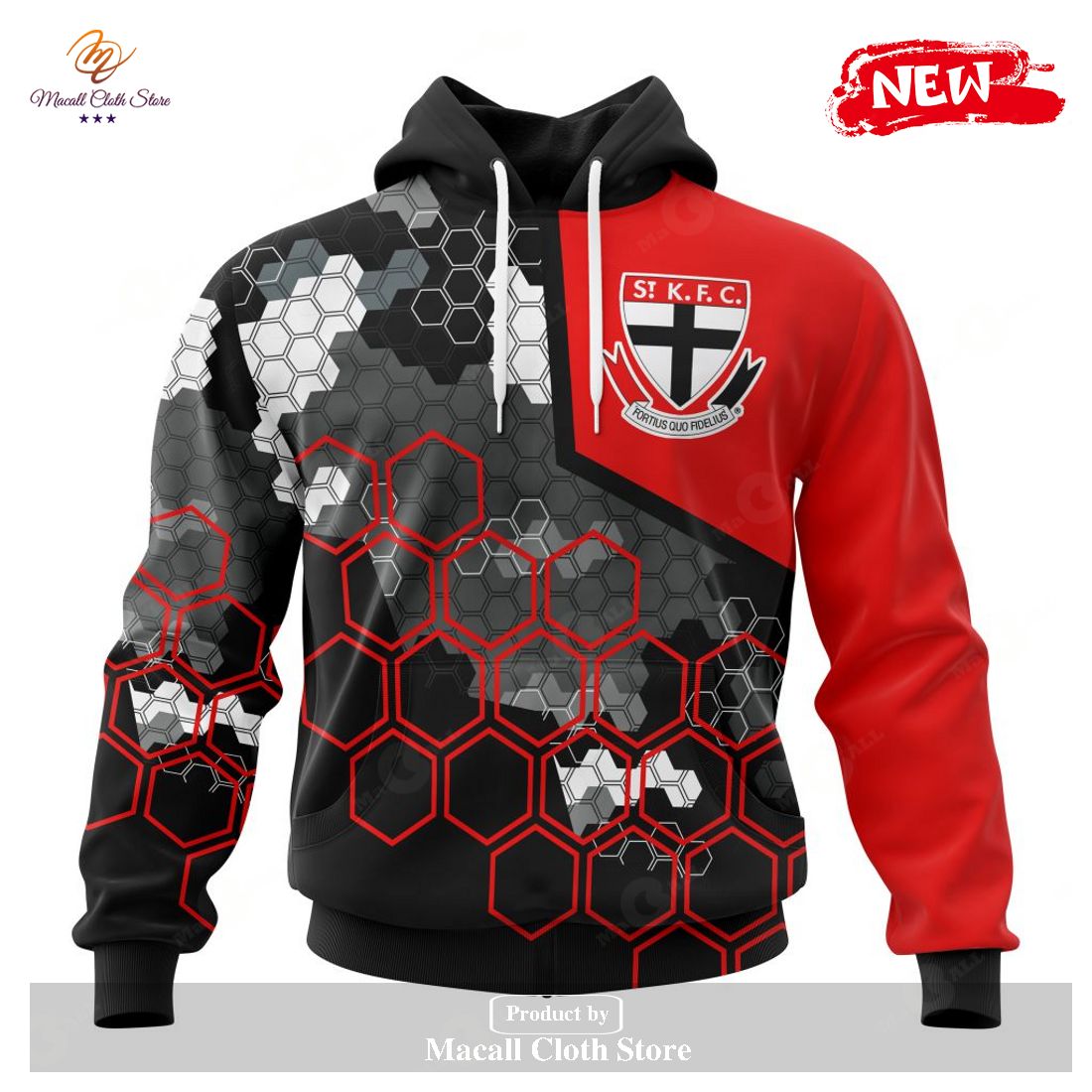 [NEW] Personalized AFL St Kilda Football Club Special Motocross Concept Hoodie Sweatshirt 3D