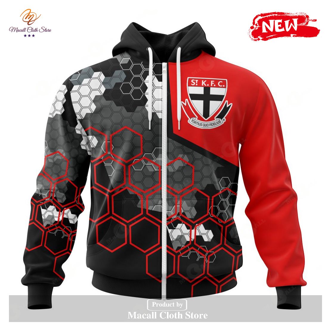 [NEW] Personalized AFL St Kilda Football Club Special Motocross Concept Hoodie Sweatshirt 3D