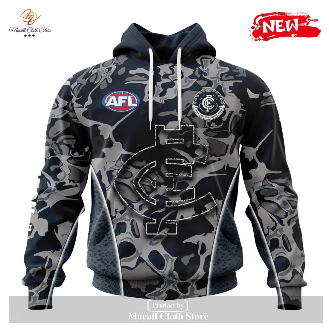 [NEW] Personalized AFL Carlton Football Club – Specialized Design Wih Morden Art Syle Hoodie Sweatshirt 3D