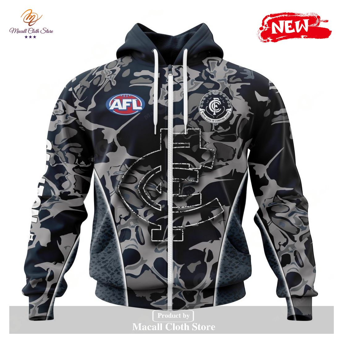 [NEW] Personalized AFL Carlton Football Club – Specialized Design Wih Morden Art Syle Hoodie Sweatshirt 3D