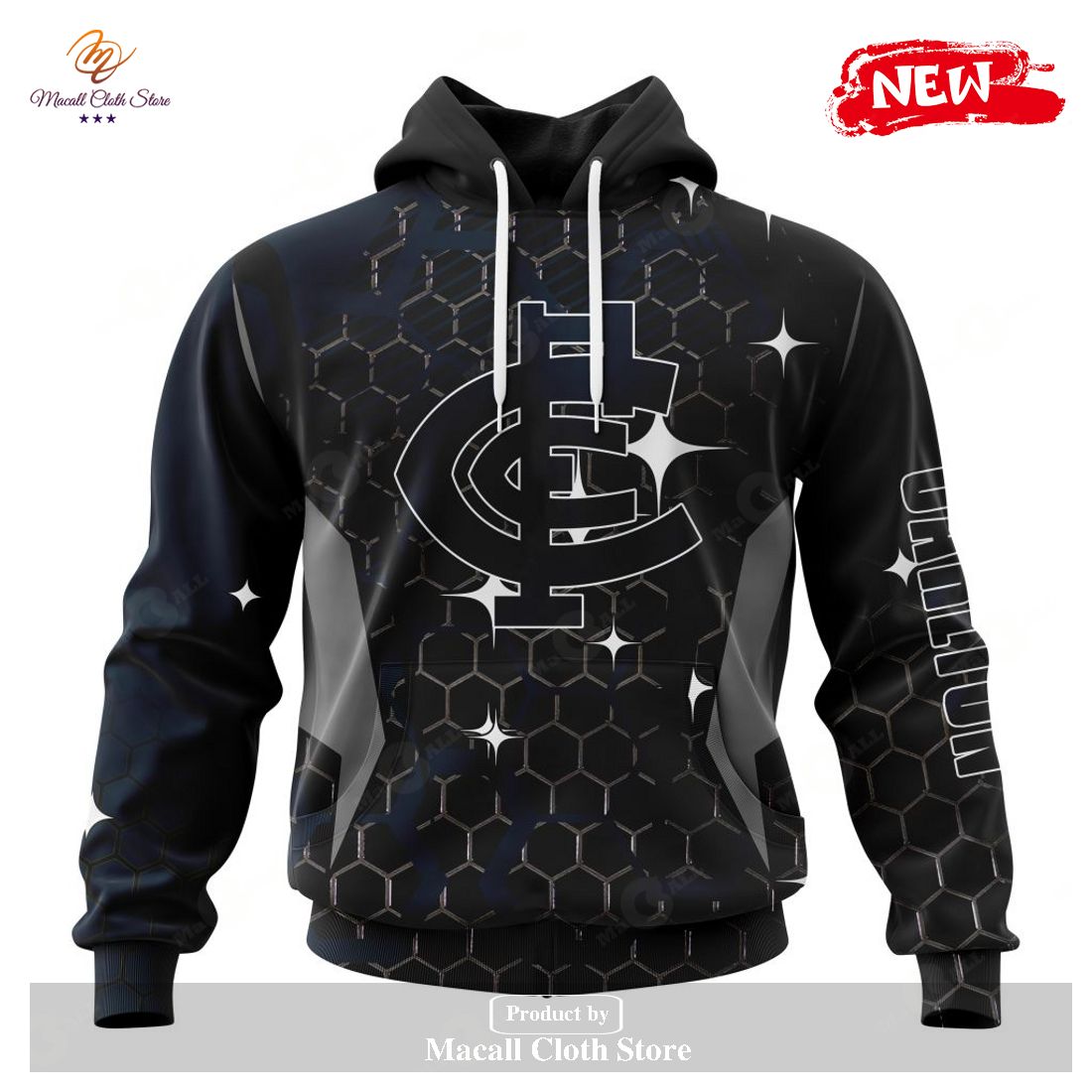 [NEW] Personalized AFL Carlton Football Club – Specialized Design With MotoCross Syle Hoodie Sweatshirt 3D
