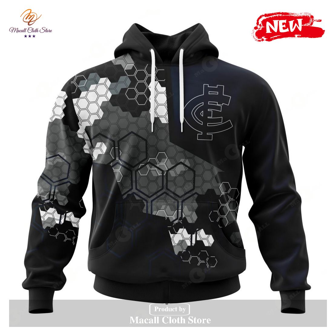 [NEW] Personalized AFL Carlton Football Club Special Motocross Concept Hoodie Sweatshirt 3D
