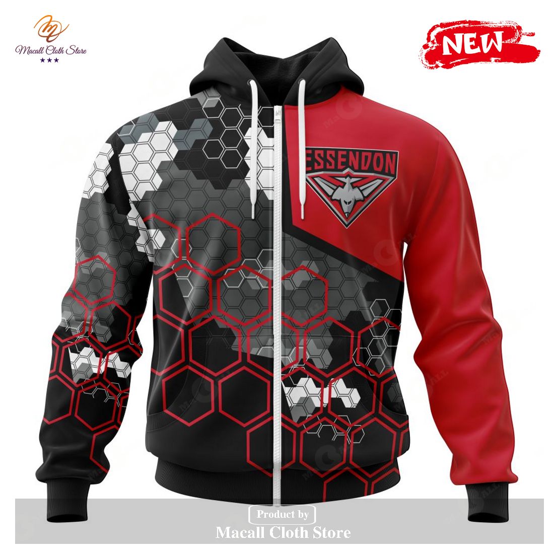 [NEW] Personalized AFL Essendon Football Club Special Motocross Concept Hoodie Sweatshirt 3D