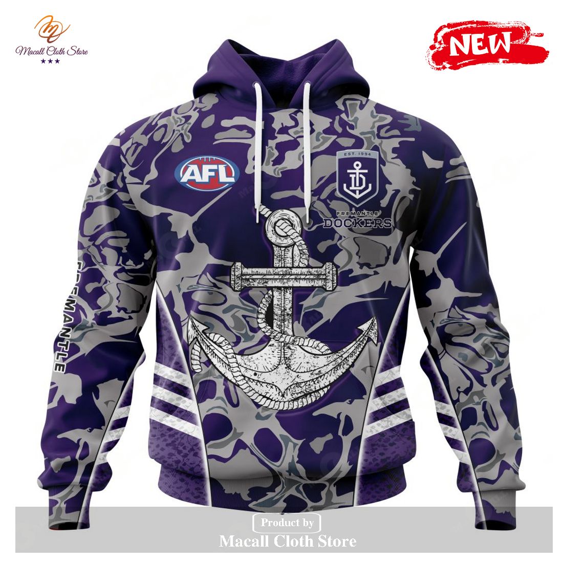 [NEW] Personalized AFL Fremantle Dockers – Specialized Design Wih Morden Art Design Hoodie Sweatshirt 3D