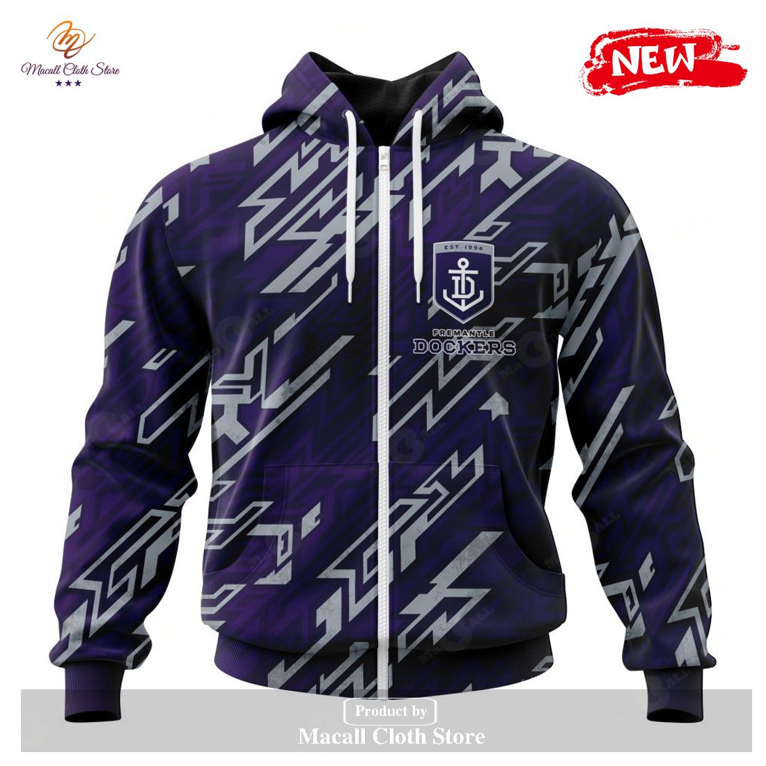 [NEW] Personalized AFL Fremantle Dockers – Specialized Design Wih Morden Art Style Hoodie Sweatshirt 3D