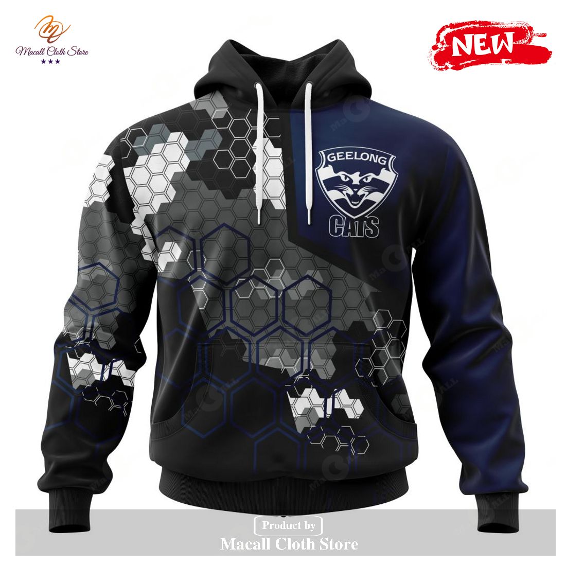 [NEW] Personalized AFL Geelong Cats Special Motocross Concept Hoodie Sweatshirt 3D