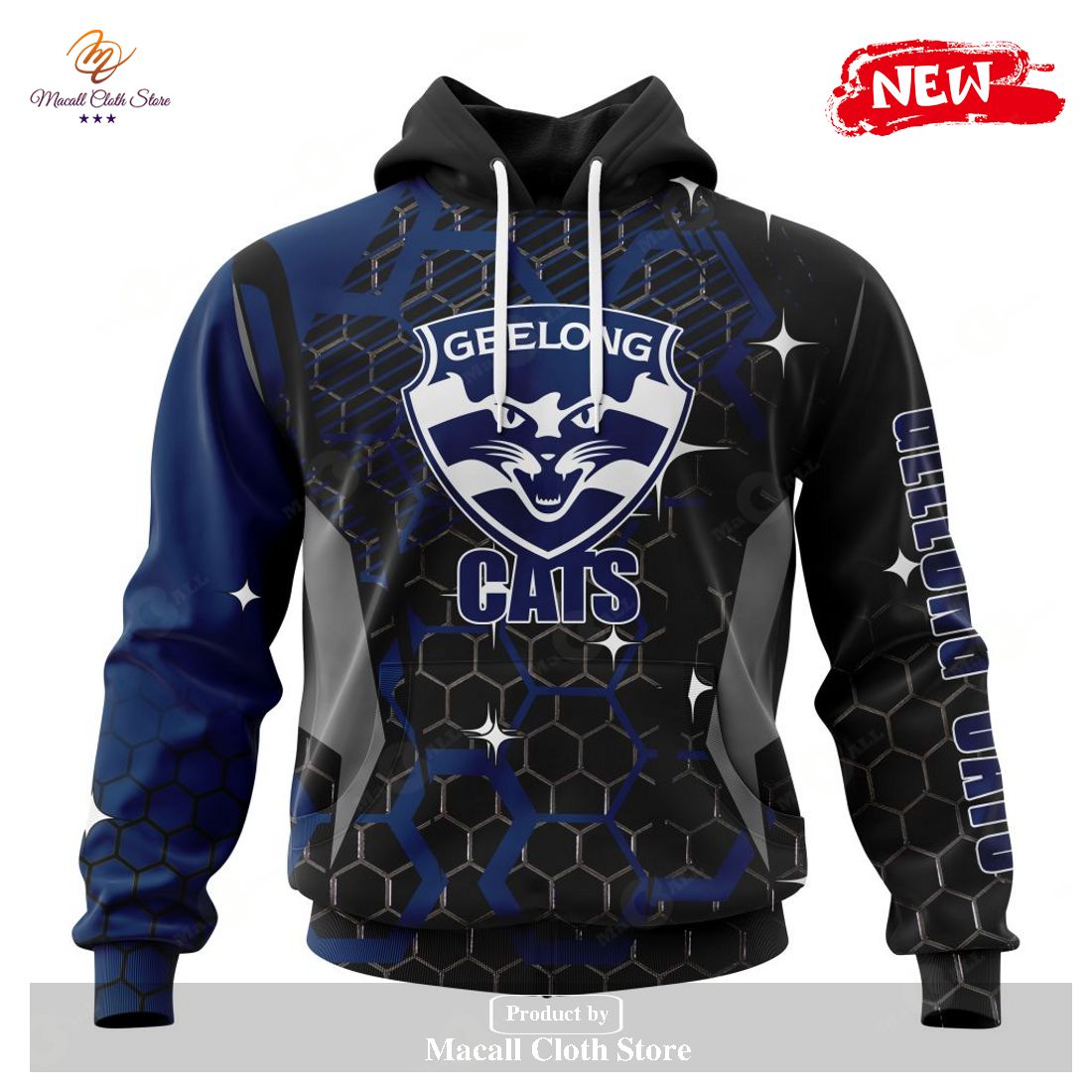 [NEW] Personalized AFL Geelong Football Club – Specialized Design With MotoCross Syle Hoodie Sweatshirt 3D