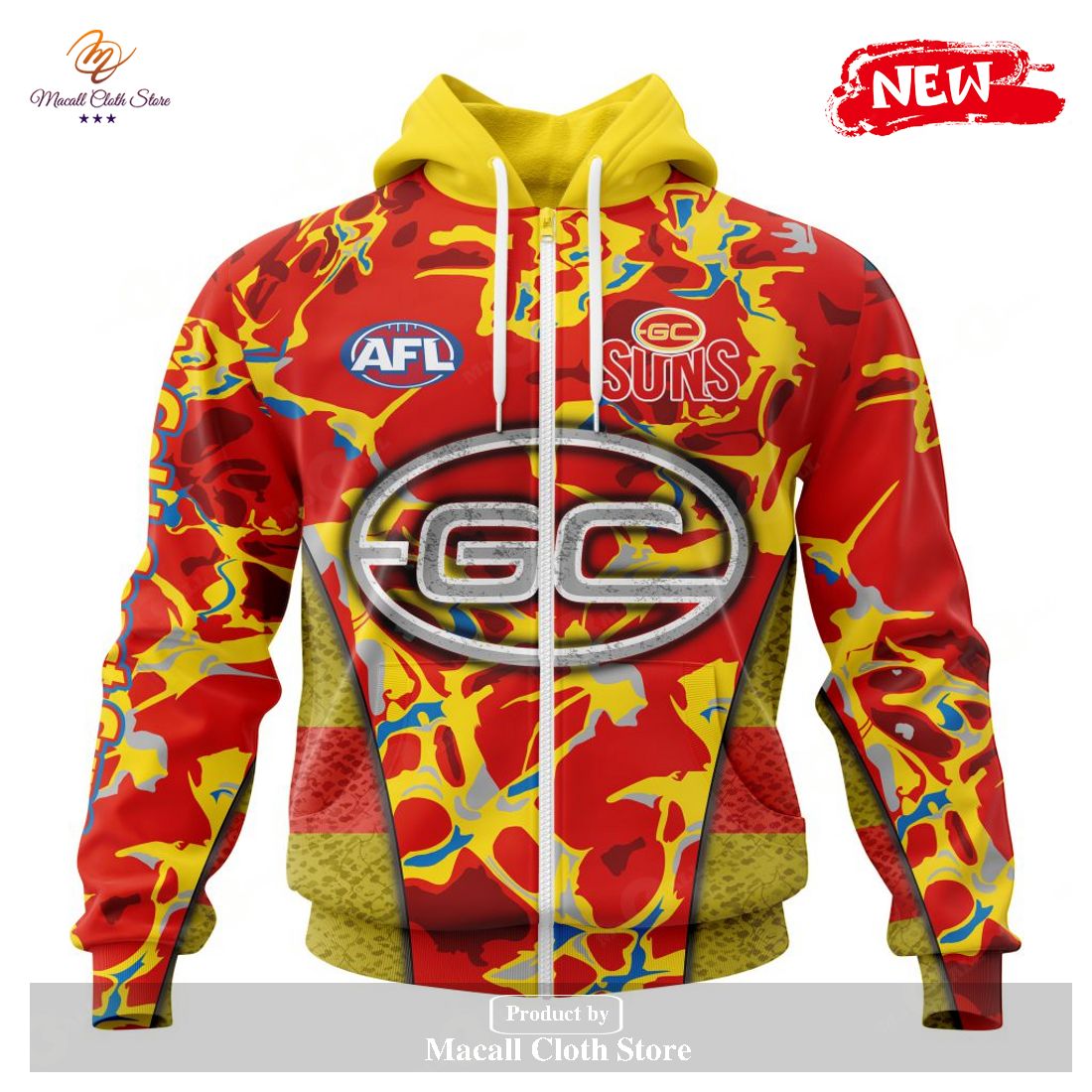[NEW] Personalized AFL Gold Coast Football Club – Specialized Design Wih Morden Art Design Hoodie Sweatshirt 3D