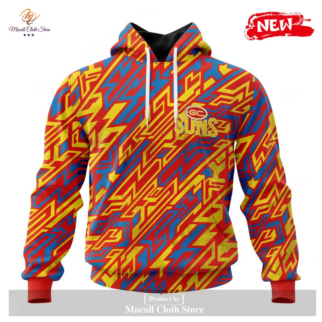 [NEW] Personalized AFL Gold Coast Football Club – Specialized Design Wih Morden Art Style Hoodie Sweatshirt 3D
