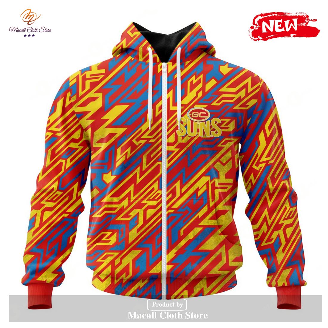 [NEW] Personalized AFL Gold Coast Football Club – Specialized Design Wih Morden Art Style Hoodie Sweatshirt 3D