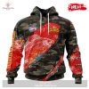 [NEW] Personalized AFL Gold Coast Suns Special Military Camo Hoodie Sweatshirt 3D