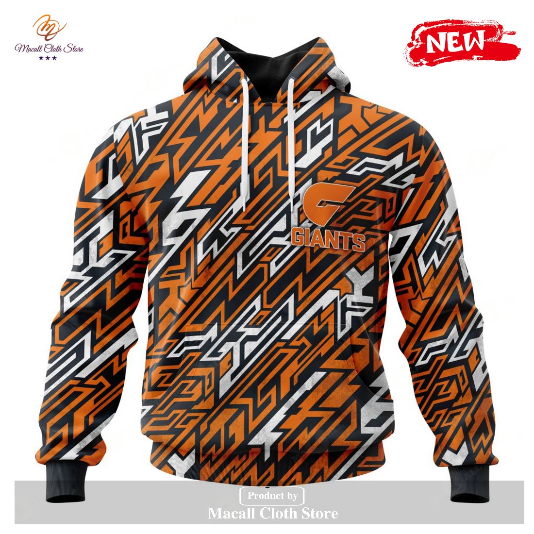 [NEW] Personalized AFL Greater Western Sydney Giants – Specialized Design Wih Morden Art Style Hoodie Sweatshirt 3D