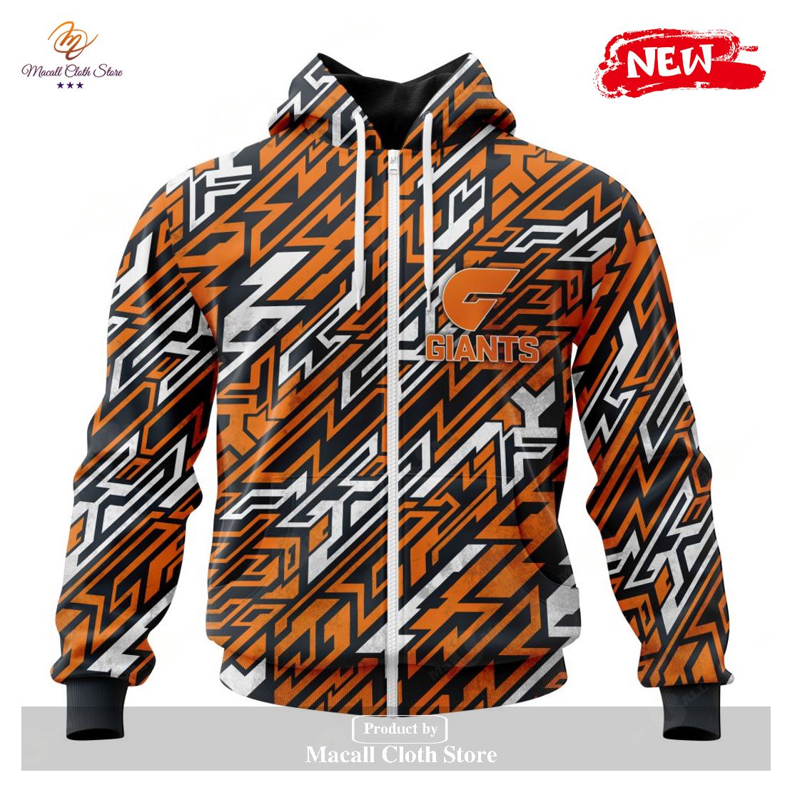 [NEW] Personalized AFL Greater Western Sydney Giants – Specialized Design Wih Morden Art Style Hoodie Sweatshirt 3D