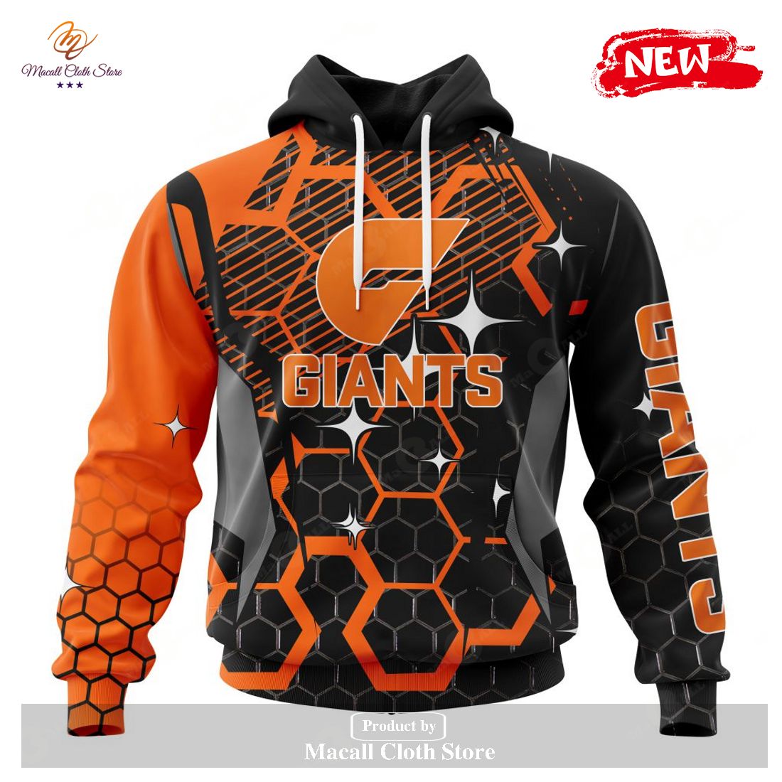 [NEW] Personalized AFL Greater Western Sydney Giants – Specialized Hot Design With MotoCross Hoodie Sweatshirt 3D