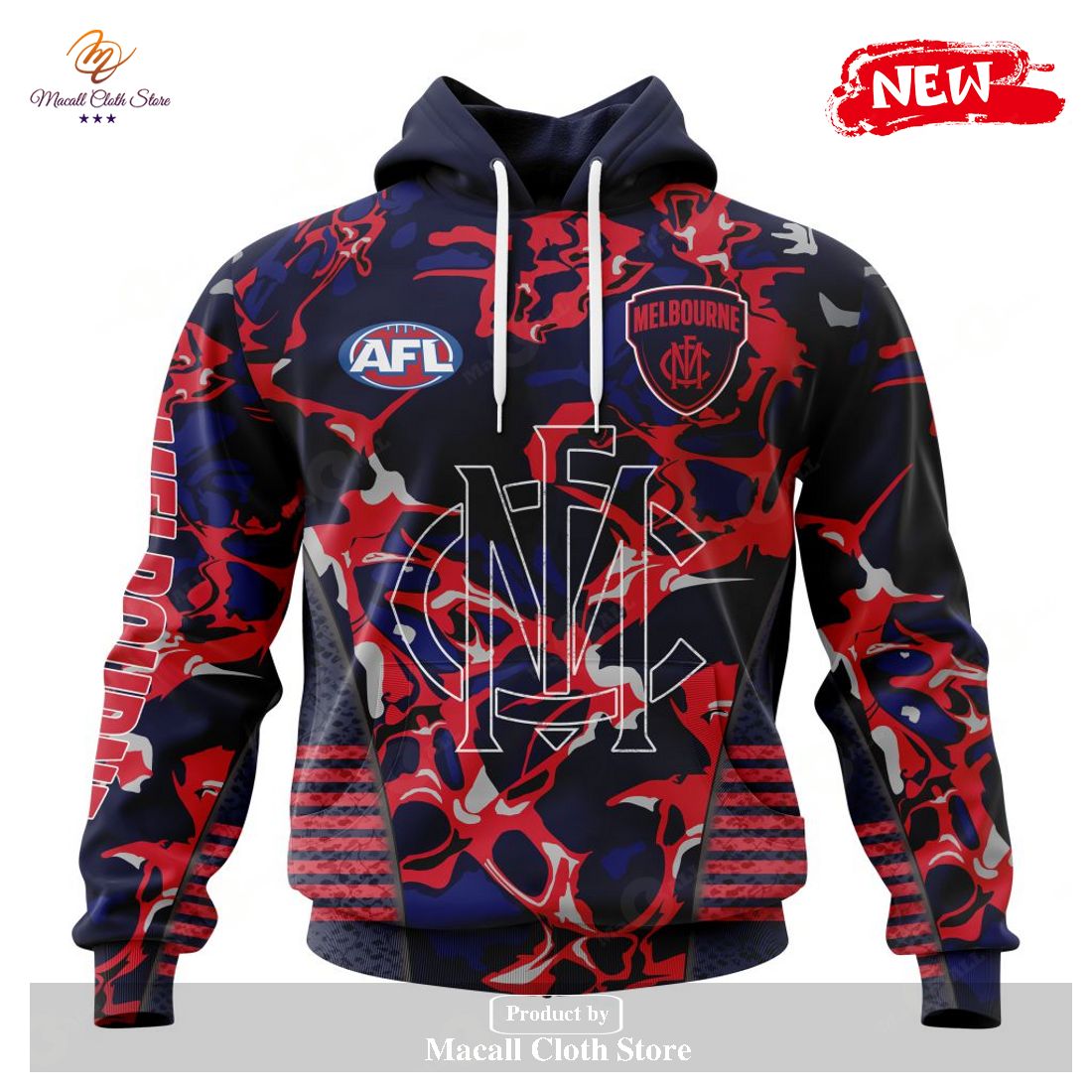 [NEW] Personalized AFL Melbourne Football Club – Specialized Design Wih Morden Art Design Hoodie Sweatshirt 3D