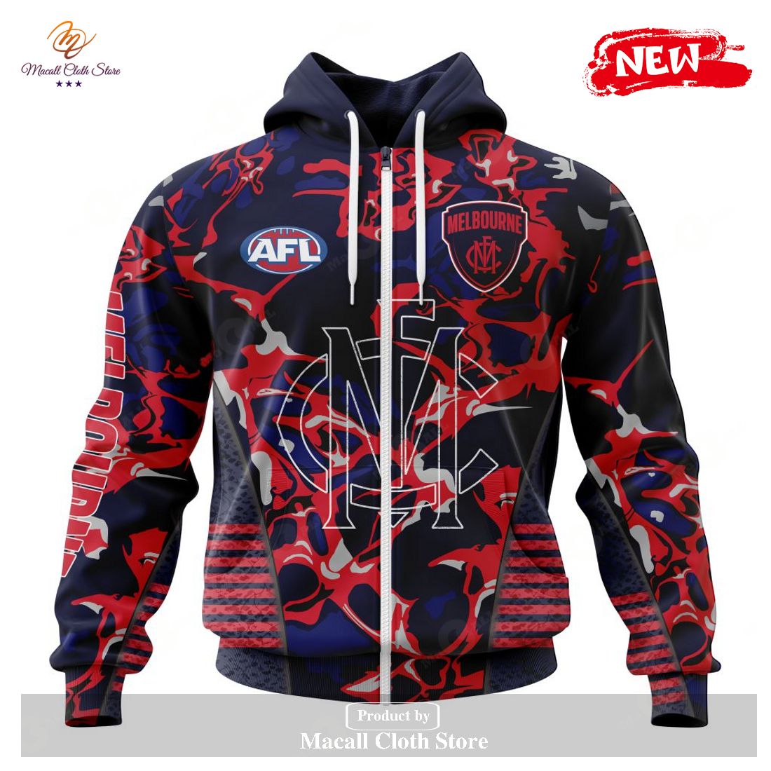 [NEW] Personalized AFL Melbourne Football Club – Specialized Design Wih Morden Art Design Hoodie Sweatshirt 3D