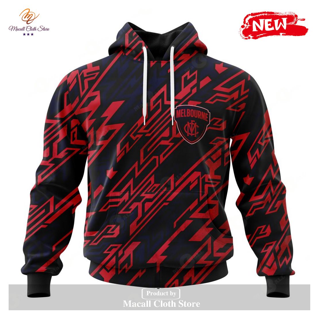 [NEW] Personalized AFL Melbourne Football Club – Specialized Design Wih Morden Art Style Hoodie Sweatshirt 3D